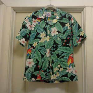 HAWAII TROPICAL ISLAND BLOUSE M